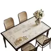 Tapete de mesa de jantar luxuoso e de alta qualidade, toalha de mesa, à prova d'água, à prova de óleo, resistente ao calor, lavável, protetor de superfície de mesa de centro, isolante térmico e resistente a altas temperaturas
