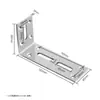 Soporte triangular de acero inoxidable sin perforaciones, soporte de estante de pared, soporte de soporte en forma de L, escuadra de esquina, ángulo recto de 90 grados, estante de almacenamiento