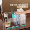 Caixa de Armazenamento para Máscaras Faciais, Caixa Organizadora de Acrílico com Compartimentos para Maquiagem, Organizador de Mesa de Grande Capacidade para Produtos de Skincare