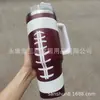 Copo Térmico de Aço Inoxidável 304 Série Baseball 40oz de Primeira Geração com Alça e Canudo, Copo de Gelo para Manter Frio Montável em Carro