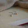 Pendientes Sencillos de Perlas de Frijol Estilo Coreano para Mujer, Modernos y Versátiles, Pequeños, Elegantes y Personalizados, Pendientes Geométricos Estilo Ins