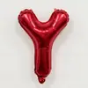 Globos de Papel de Aluminio con Letras y Números Rojos de 16 pulgadas Decoración para Primer Cumpleaños Boda Globos de Papel de Aluminio Venta al por Mayor