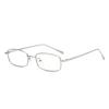 Armazón de Gafas Cuadrado Estilo Coreano con Borde Dorado para Mujer, Forma Cóncava de Moda, Armazón Delgado, Rostro Pequeño, Retro, Se Puede Equipar con Lentes de Miopía Recetados para Hombre