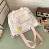 Mochila Casual de Gran Capacidad Estilo Japonés 2025 Nueva Ligera Simple Juego de Dos Piezas para Estudiantes de Secundaria y Preparatoria Bolsa Escolar