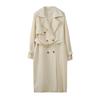 Inno Blazer Feminino Plus Size Gola Lapela Cinto Trench Coat Longo Primavera Novo Emagrecedor Jaqueta para o Trabalho 122057