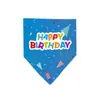 Decoración de fiesta de cumpleaños para perro gato mascota transfronteriza bandera pajarita sombrero de cumpleaños babero traje de suministros para mascotas