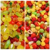 Serie de Bolsas Ciegas de Frutas Luminosas Tridimensionales Accesorios de Resina Pegamento de Crema Estuche para Teléfono Celular DIY Agujero para Pasador Hebilla de Zapato