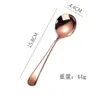 Acero Inoxidable 304 Cuchara de Celebridad de Internet Cuchara Redonda Profunda Cucharilla Cuchara para Té Cuchara con Mango Escarchado Cuchara Doméstica para Comer Venta Caliente