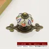 Liga Cerâmica Padrão Alça de Cobre Antigo Acessórios de Ferragens para Móveis Puxador Gaveta Clássico Vintage Puxador de Porta de Guarda-Roupa Armário