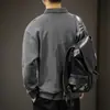 Sudadera con Capucha de Algodón Pesado Estilo Americano Camisa Polo para Hombre Llegada Nueva Otoño 2026 Camisa Chaqueta Holgada con Solapa de Manga Larga