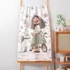 Toalla de Baño de Gasa de Algodón Puro Suave y Amigable con la Piel para Hombres y Mujeres, Toalla de Baño de Algodón con Dibujos Animados para Adultos y Niños, Toalla de Playa Extra Grande, Paño