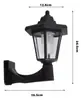 Luminária de parede hexagonal solar estilo chinês para jardim, à prova d'água para exterior, iluminação de parede hexagonal de palácio para pátio de villa