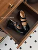 Zapatos de Interior Mollykiki Planos con Separación de Dedos para Mujer 2026 Estilo Nuevo de Principios de Primavera Mary Jane de Cuero Suave Slip-On Zapatos de Herradura