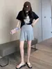 Geniales Shorts de Modal de Cintura Alta, Corte Holgado, Estilo Fino de Verano, Transpirables, Anti-Exposición, Cómodos para Usar en Casa, Fáciles de Poner