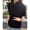 Moda popular casual de estilo japonés, Harajuku moderno ins simple nueva versátil artística camiseta de manga larga para hombres y mujeres