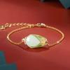 Incrível pulseira de prata esterlina feminina título de ranking dourado sorte a cada exame deve passar a corda da mão exame de admissão à pós-graduação costa boa sorte pequeno presente