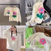 Moda Accesorios de flor de algodón tridimensionales Nuevo estilo ins Flor de corazón rosa azul Accesorios para ropa sombrero calcetines de moda
