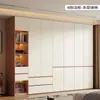 Guarda-Roupa Enf Grade para Uso Doméstico com Portas Lisas, Design Moderno Simples, Placa OSB de Madeira Maciça Espessa 18mm Guarda-Roupa Grande