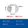 10 peças Conector Fivela de Fixação para Tubo Quadrado Base de Fixação para Poste Acessórios para Guarda-corpo Sem Solda Base de Ferro Galvanizado