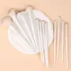 Conjunto de Pincéis de Maquiagem Cangzhou com Cabo Longo de Madeira e Cerdas Macias, Conjunto Completo de Ferramentas de Beleza, Conjunto Completo de Pincéis, Pincéis de Maquiagem