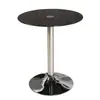 Mesa de vidrio redonda templada para el hogar mesa de balcón de apartamento pequeño mesa de comedor de vidrio mesa de negociación simple mesa redonda pequeña de vidrio