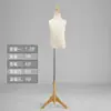 Accesorios de Modelo para Niños Tienda de Ropa Infantil Soporte de Exhibición de Ropa Infantil Base de Madera Maciza Mesa Humana de Medio Cuerpo Muñeca Infantil