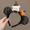 Faixa de Cabelo de Halloween Teia de Aranha Engraçada para Mulheres Novo Estilo 2026 Faixa de Cabelo Atmosférica Acessórios de Cabelo Acessórios de Presilha de Cabelo para Festival