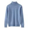 Suéter de Cachemir para Niños y Niñas, Nuevo Estilo Otoño e Invierno, Tejido Grueso de Siete Agujas, Cuello Alto a la Moda, Suéter Básico