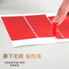 Película Roja Transparente Cristal Doble Cara Cinta Sin Rastro Removible Pegatinas para Exhibición de Uñas Tiras para Exhibición de Uñas Cinta Sin Corte