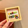 Nuevo set de caja de puntas de uñas infantiles, con pegatinas de uñas desmontables para niñas pequeñas, con lindos diseños de dibujos animados.
