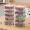 Caixa Plástica para Legumes e Frutas Geladeira Caixa para Carne Congelada Caixa para Conservar Carne e Vegetais Congelados Caixa de Armazenamento Selada Transparente