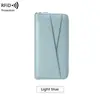 Nova carteira feminina antifurto RFID transfronteiriça, bolsa de mão simples de grande capacidade com textura granulada e múltiplos compartimentos para cadernetas, carteira longa