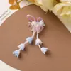 Original Super Fada Flor Doce Coração de Menina Franja Lírio-do-vale Cluster de Flores DIY Brincos Redutores de Idade Brincos Acessórios de Clipe Lateral Feminino