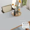 Mantel de mesa de cuero, estilo ins, impermeable, a prueba de aceite y resistente al calor, color sólido, adecuado para mesas de comedor, mesas de café y gabinetes de TV, rectangular, mantel que no se lava