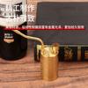 Hookah de Latón Clásico de Doble Propósito Portátil Baifu Hookah Metal Anticuado Bolsa para Fumar Pipa Olla Filtro de Agua Hookah