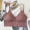 Sujetador de Espalda Bonita en Forma de U, Chal de Espalda Bonita en Forma de U, Ropa Exterior para Mujer, Chaleco Deportivo de Alta Elasticidad con Almohadilla Extraíble en Forma de U
