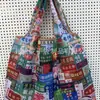 Bolsa de Compras Plegable Ecológica, Bolsa de Almacenamiento de Tela Oxford, Bolso de Hombro Portátil de Gran Capacidad, Bolsa Grande para Supermercado