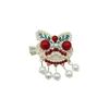 Horquilla de león de estilo nacional Clip lateral de perlas Horquilla de alta gama estilo Chanel Tocado al por mayor Yiwu Clip de pico de pato Joyería para mujer
