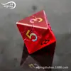 Dungeons and Dragons Dado 7 Peças conjunto Colorido Revestimento Explosão Fosco Granate Vermelho DND RPG Dado de Cristal