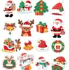 Decoración Navideña para Ventanas Pegatinas de Año Nuevo 2027 Decoración de Centro Comercial Etiquetas Navideñas