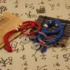 Pulsera de Gasto Shangui Estilo Chino Doble Capa Étnica Estilo Tibetano Tejida a Mano Cuerda de Mano Pulsera de Pieza de Mano Estilo Nacional para Pareja Paz