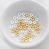 Contas de ouro com preservação de cor 14K contas espaçadoras envoltas em ouro espaçador contas soltas DIY acessórios de jóias pulseira colar brilhante roda plana atacado