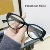 Gafas Retro para Miopía Ojo de Gato Montura Negra Espejo Plano