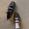 Versión de piel de oveja~Bailarinas de punta cuadrada con lazo y tiras cruzadas, zapatos Mary Jane retro de corte bajo para mujer