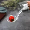 Cuchara grande desechable de plástico para llevar, empaque de comida para llevar, olla caliente, sopa, pescado encurtido, comercial, mango largo, cuchara grande, material de PP