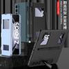 Funda plegable para Samsung Galaxy ZFold5 con ranura para bolígrafo, todo incluido, adecuada para abrir ventanas, cubierta de cuero con soporte de pigmento puro