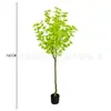 Árbol de Ginkgo Simulado de Pie en Maceta para Interior Oficina Árbol Falso Amarillo-Verde Ginkgo Árbol de la Suerte para Pedir Deseos Venta al por Mayor