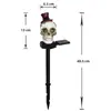 Lámpara Solar para Césped de Halloween Transfronteriza Impermeable para Exteriores Lámpara de Jardín de Suelo Accesorios de Decoración de Calavera Atmósfera de Patio