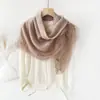 Lenço Quadrado de Cor Sólida, Estilo Fino para Primavera e Outono, Acabamento em Renda, Lenço Quadrado de Algodão e Linho, Lenço de Seda para Mulheres, Lenço para Praia de Férias, Xale com Proteção Solar, Atacado