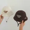 Sombrero de Bebé Estilo Coreano con Ala Ancha, Nuevo Modelo Primavera y Otoño, Lindo Sombrero de Pescador de Pana con Oso, Sombrero de Sol para Bebés y Niños Pequeños